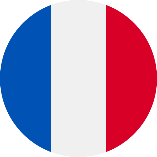 Bandeira da França , que representa o idioma francês